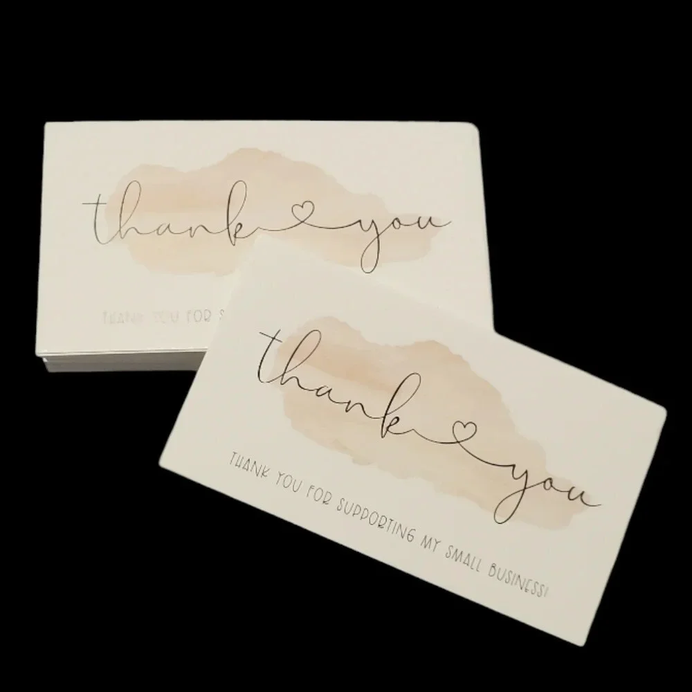 NEW Business Thank You Cards 50 PCS Shipping Packages Small Business Cardstock